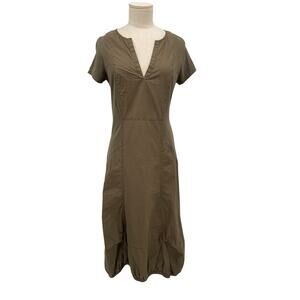 NWT Wearables XCVI Dress Brown Bubble Hem Lagenlook Size Small